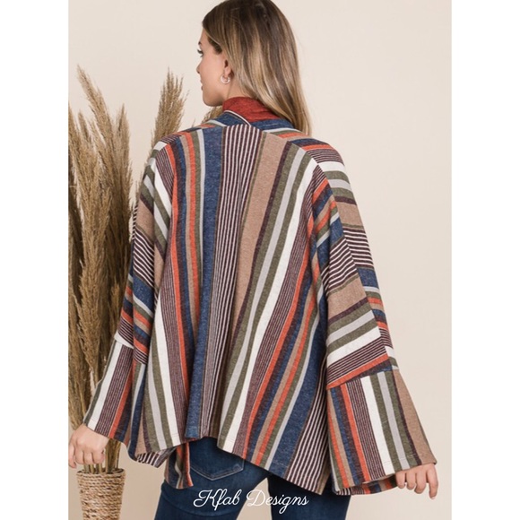 ❤️LAST 1! V Neck/V Back Open Front Drop Shoulder Soft Fabric Pocket Cardigan! - Picture 6 of 8